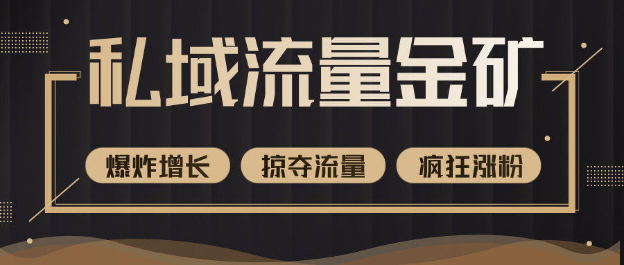 价值2200元私域流量的金矿，循环获取各大媒体精准流量，无限复制网红的精准流量！-第一资源站