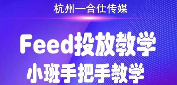 合仕传媒Feed投放教学，手把手教学，开车烧钱必须自己会-第一资源站