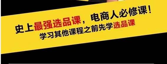 蓝海高利润选品课：你只要能选好一个品，就意味着一年轻松几百万的利润-第一资源站