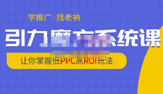 老衲·引力魔方系统课，让你掌握低PPC高ROI玩法，价值299元-第一资源站