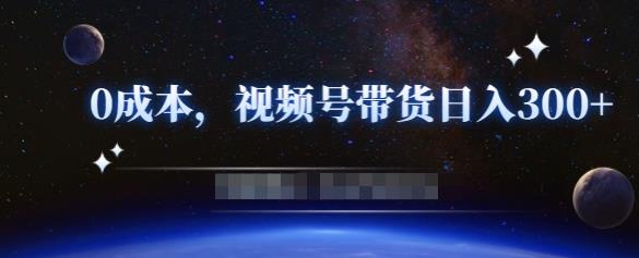 零基础视频号带货赚钱项目，0成本0门槛轻松日入300+【视频教程】-第一资源站