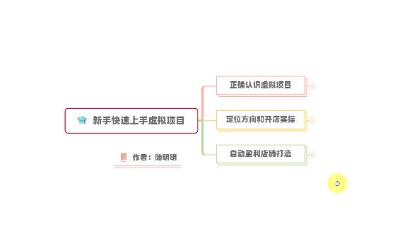 新手如何操作虚拟项目？从0打造月入上万店铺技术【视频课程】-第一资源站