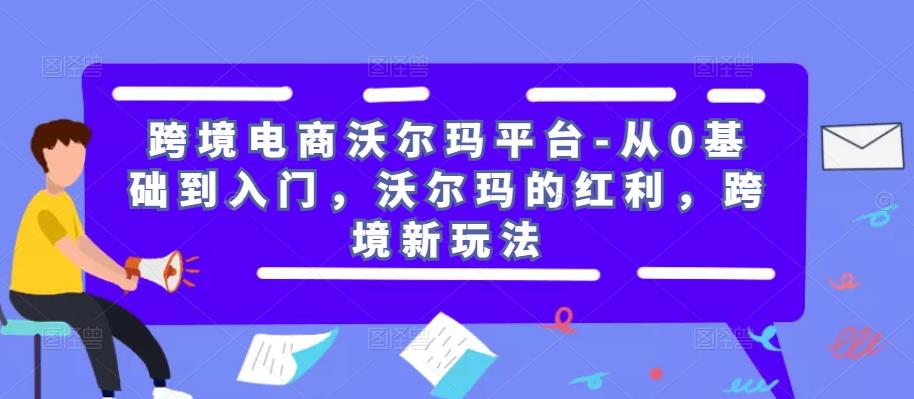 跨境电商沃尔玛平台-从0基础到入门，沃尔玛的红利，跨境新玩法-第一资源站