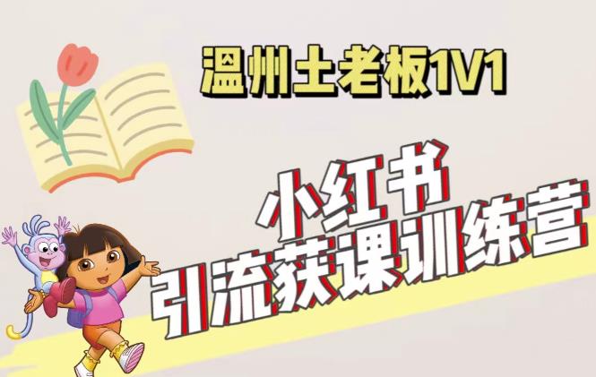 小红书1对1引流获客训练营：账号、内容、引流、成交（价值3999元）-第一资源站