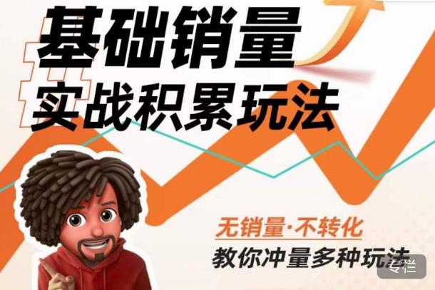 内功丨淘系基础销量实战积累玩法，无销量·不转化，教你冲量多种玩法-第一资源站