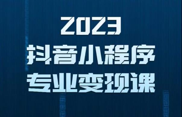 2023年抖音小程序变现保姆级教程，0粉丝新号，无需实名，3天起号，第1条视频就有收入-第一资源站