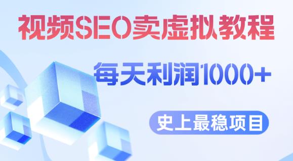 视频SEO出售虚拟产品每天稳定2-5单利润1000+史上最稳定私域变现项目【揭秘】-第一资源站