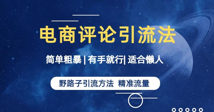 简单粗暴野路子引流-电商平台评论引流大法，适合懒人有手就行【揭秘】-第一资源站