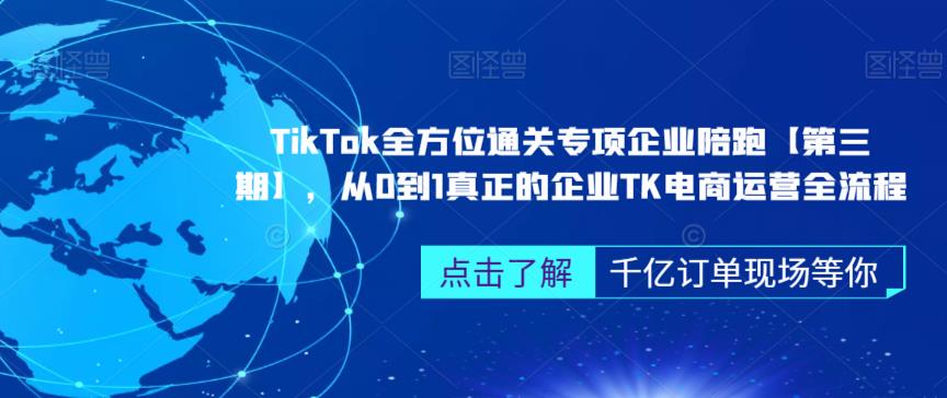 ‎TikTok全方位通关专项企业陪跑【第三期】，从0到1真正的企业TK电商运营全流程-第一资源站