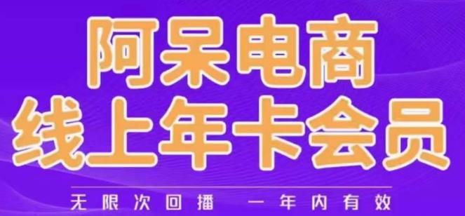 阿呆电商线上年会员，阿呆电商干货分享（更新中）-第一资源站