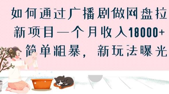 如何通过广播剧做网盘拉新项目一个月收入18000+，简单粗暴，新玩法曝光【揭秘】-第一资源站