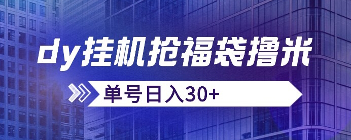 抖音抢福袋/抢红包脚本，只要号多放着一天抢个30+没问题的【揭秘】-第一资源站