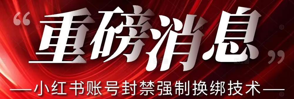 【最新】小红书账号封禁强制换绑技术可日赚300-第一资源站