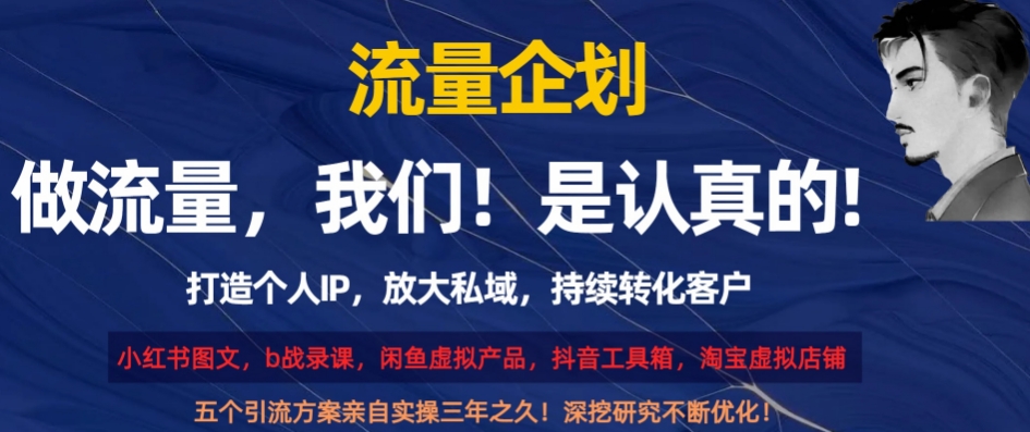 流量企划，打造个人IP，放大私域，持续转化客户【揭秘】-第一资源站