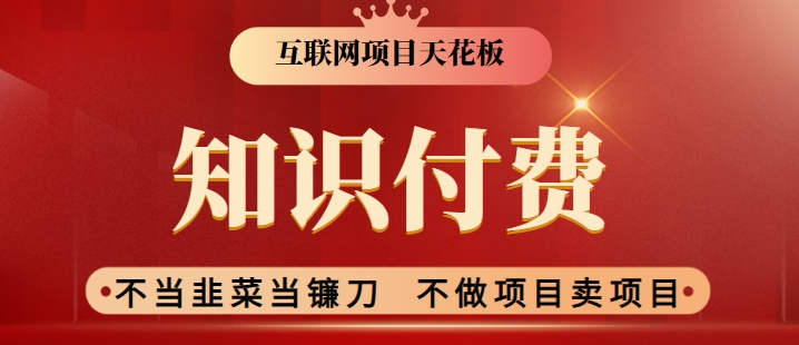 2024互联网项目天花板，新手小白也可以通过知识付费月入10W，实现财富自由【揭秘】-第一资源站