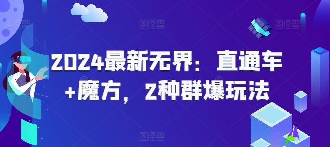 2024最新无界：直通车+魔方，2种群爆玩法-第一资源站