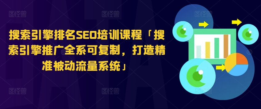 搜索引擎排名SEO培训课程「搜索引擎推广全系可复制，打造精准被动流量系统」-第一资源站