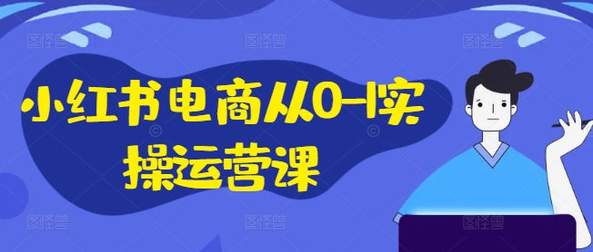 小红书电商从0-1实操运营课，小红书手机实操小红书/IP和私域课/小红书电商电脑实操板块等-第一资源站