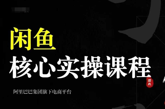 2024闲鱼核心实操课程，从养号、选品、发布、销售，教你做一个出单的闲鱼号-第一资源站