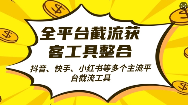 全平台截流获客工县整合全自动引流，日引2000+精准客户【揭秘】-第一资源站