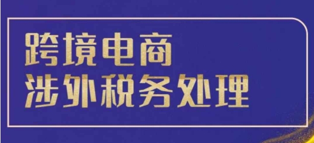 跨境税务宝典教程：跨境电商全球税务处理策略-第一资源站