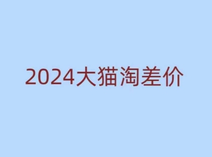 2024版大猫淘差价课程，新手也能学的无货源电商课程-第一资源站